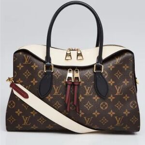 Louis Vuitton monogram canvas & cream leather Tuileries